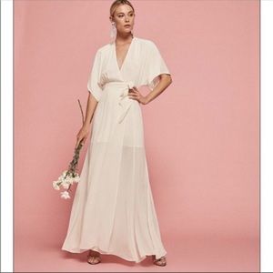 Reformation Winslow Dress in Ivory Size Small NWT